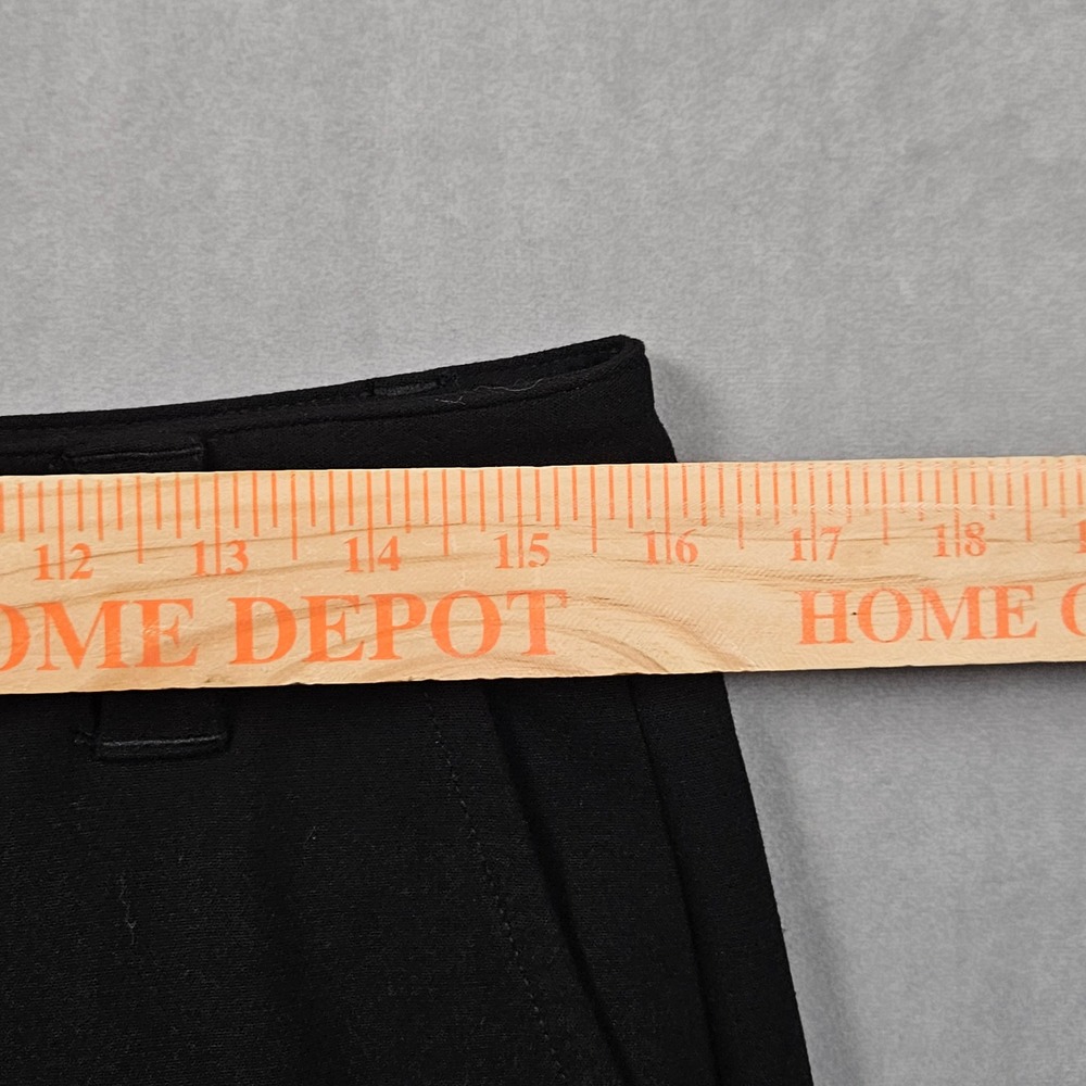 Anthropologie‎ Pants Womens 8 Black Flare Leg Zip Ankle D-Ring Trousers - Picture 6 of 13